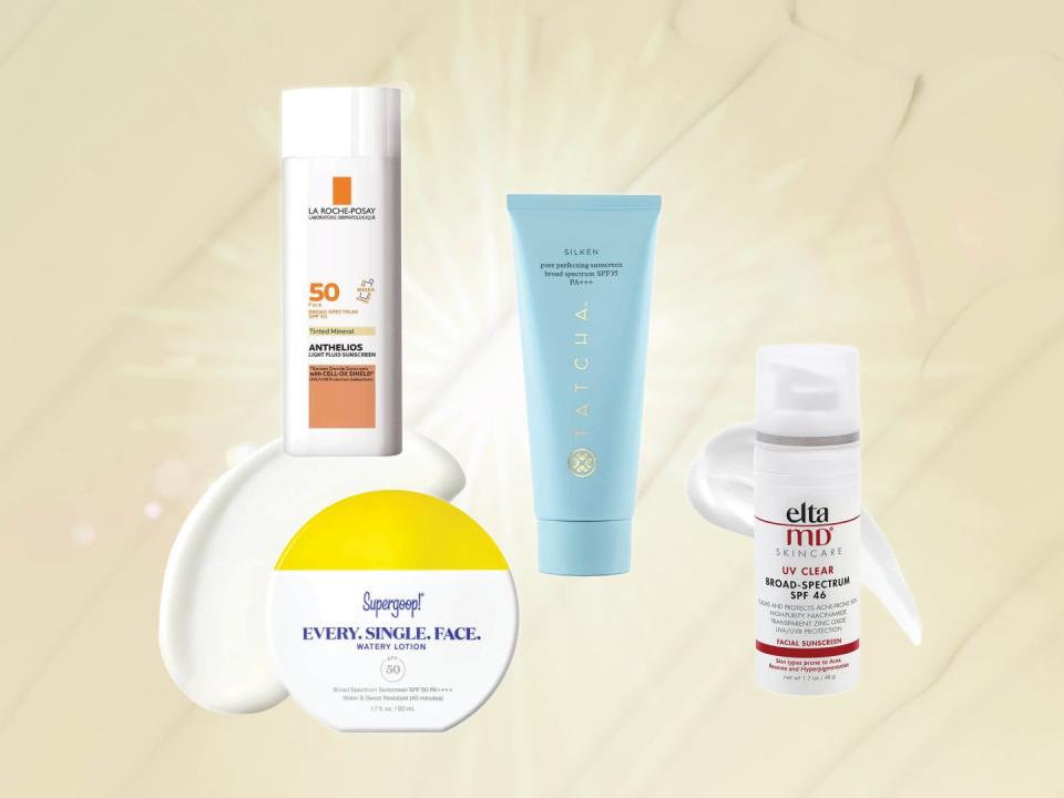 <p> If you purchase an independently reviewed product or service through a link on our website, SheKnows may receive an affiliate commission. </p> <p>Finding a top-quality sunscreen can often feel like a challenge given so many suncare products come with strong scents, greasy formulas, and pore-clogging ingredients. And then there’s the biggest offender of all: a white cast. As much as we all want to protect our skin from the sun’s damaging UV rays, we think it’s safe to assume that no one wants to look pale and washed-out as a result. That’s why, today, we’re here to chat about sunscreens that don’t leave a dreaded white cast. </p> <p>Generally speaking, chemical sunscreens are less likely than mineral sunscreens to leave a white cast on the skin. That’s because mineral sunscreens are made with ingredients like titanium dioxide and zinc oxide to physically block out the sun’s damaging effect. These ingredients are able to do this because, unlike chemical sunscreens (which are made with oxybenzone, avobenzone, and/or octisalate, among other ingredients, to absorb the sun’s rays), physical sunscreens sit atop it to create a barrier—hence the potential white cast. </p> <p>It’s worth noting, however, that the suncare industry has come a long way since mineral sunscreens first debuted, so shoppers can reap the rewards of using a physical sunscreen without having to worry about a ghostly aftereffect. All this to say, when it comes to looking for sunscreens that don’t leave a white cast, you can look to both chemical and mineral sunscreens. Or, if you’re short on time, you can simply keep reading to uncover 10 top-rated sunscreens that will leave you looking glowing, not ghastly.</p>