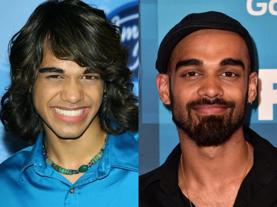 Sanjaya Malakar on red carpets in 2007 and 2016