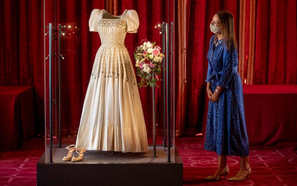 Princess Beatrice's wedding dress went on public display at Windsor Castle