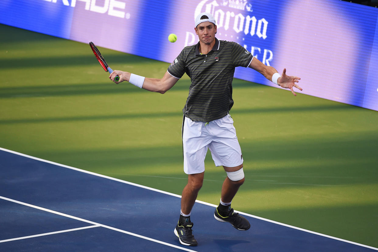 American John Isner reached a deal with a CBD sports drink company this week, becoming the first tennis player to do so.