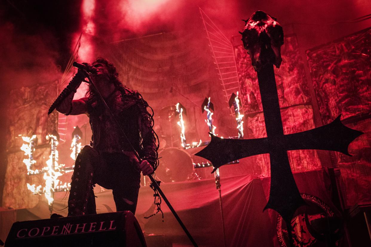 <span>Swedish black metal band Watain. (Getty Images file photo)</span>