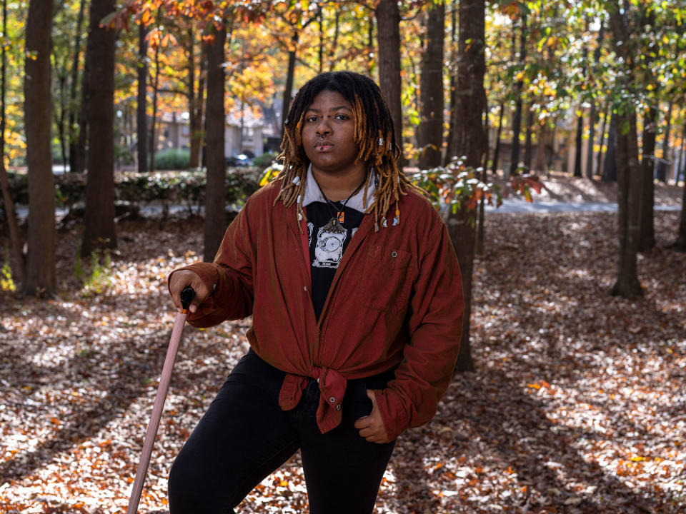 Marrow Woods poses for a portrait in Atlanta on Nov. 6.<span class="copyright">Gillian Laub for TIME</span>