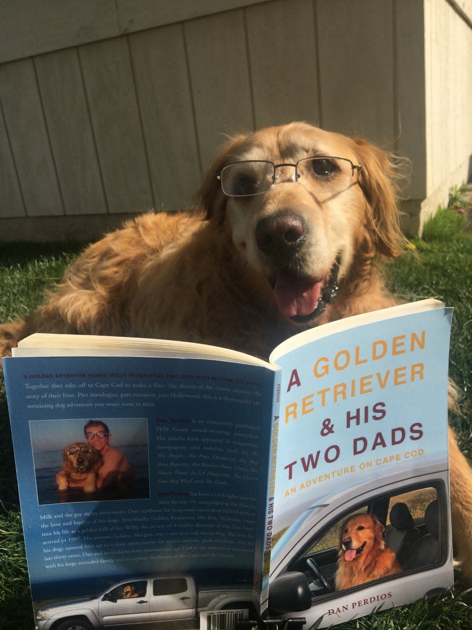 The book “A Golden Retriever & His Two Dads: An Adventure on Cape Cod” by Dan Perdios will be part of a movie and book event at Osterville Village Library.