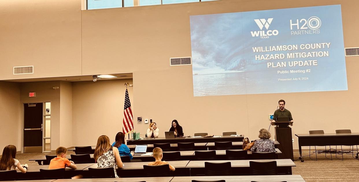 Public meeting #2 of the Williamson County Hazard Mitigation Plan took place July 9 at the Williamson County Georgetown Annex.