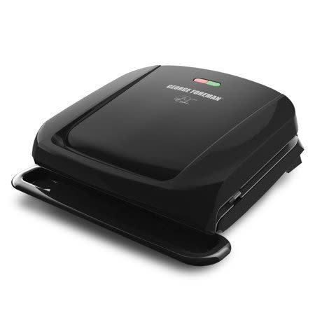 8) George Foreman 4-Serving Removable Plate Electric Grill