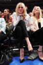 <p>Kate Upton blows a court-side kiss at the Knicks and Clippers game at Madison Square Garden in 2012. </p>