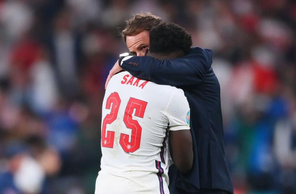Bukayo Saka was sent racist abuse on social media following the Euro 2020 final  (Getty Images)