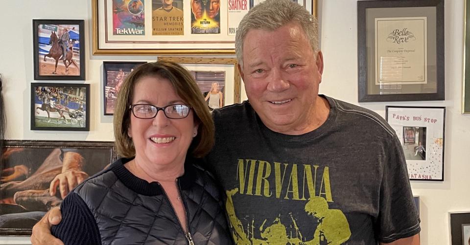 Julie Nimoy with her late father&#39;s &#39;Star Trek&#39; co-star and off-screen friend, William Shatner (Photo: Julie Nimoy/David Knight)