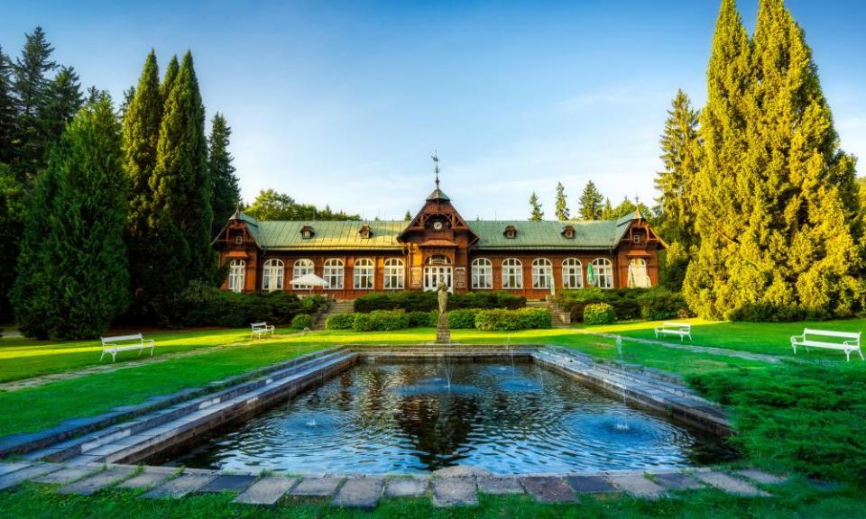 Mountain spa Karlova Studanka in the Czech Republic