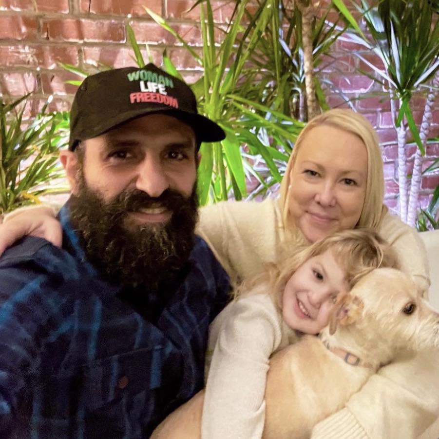 When the call came, the Houmans were on a flight to visit family in Minneapolis, and immediately upon landing, Mehrad drove straight to Detroit to pick up their missing pooch. Facebook/Elizabeth Houman