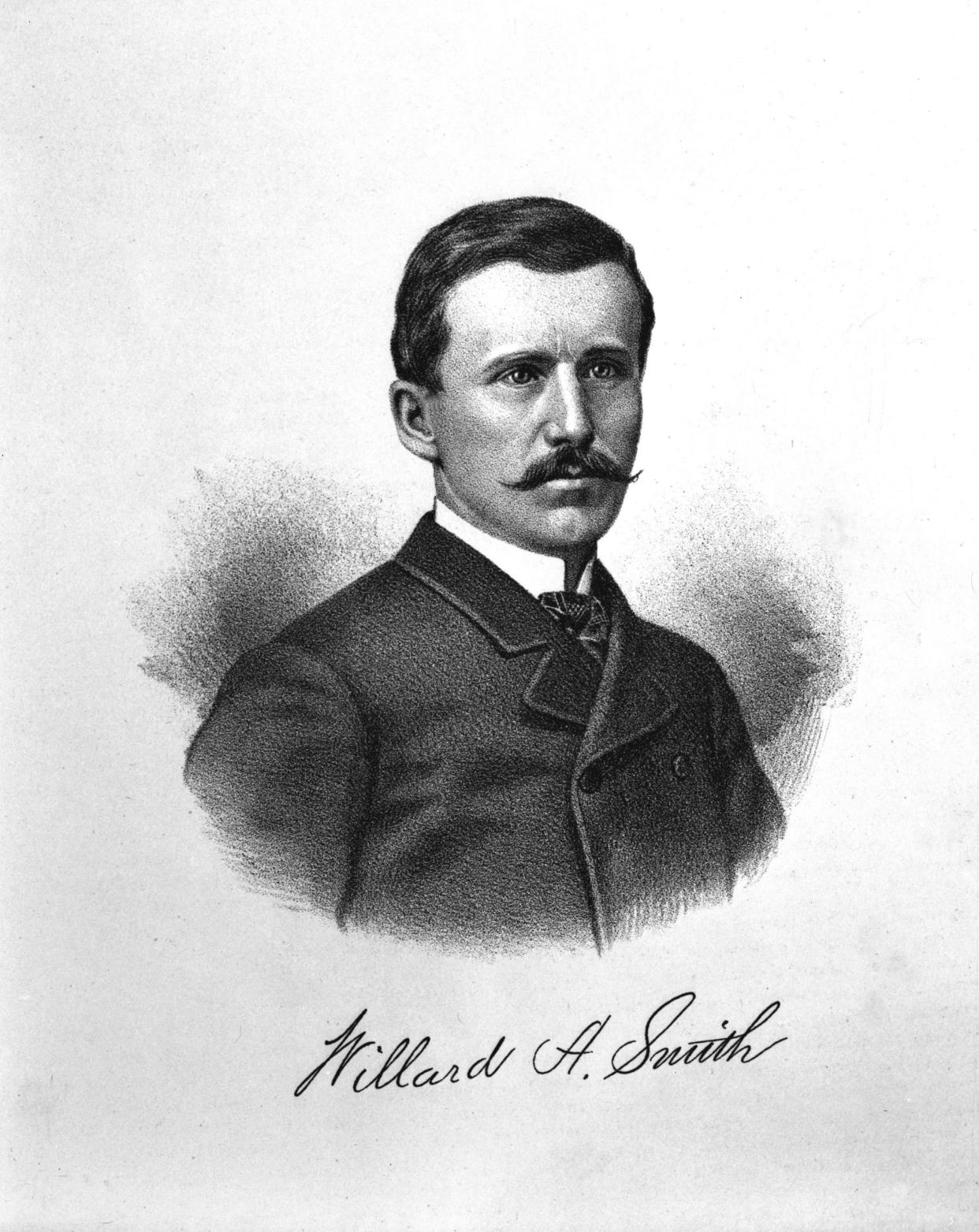 Willard A. Smith, editor of the town’s first newspaper, the Charlevoix Sentinel.