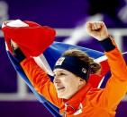 <p>ireenw: It’s a big honor to be chosen as flag bearer of The Netherlands during the closing ceremony! #proud #olympics #closingceremony #flag </p>