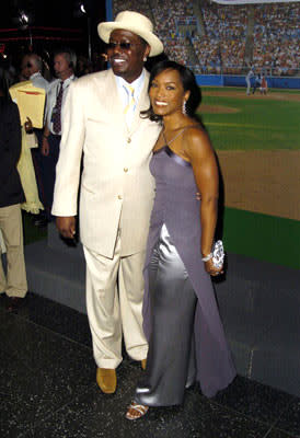 Bernie Mac and Angela Bassett at the Hollywood premiere of Touchstone Pictures' Mr. 3000