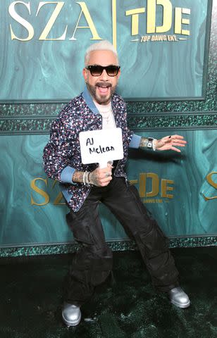 <p>Robin L Marshall/Getty Images</p> AJ McLean