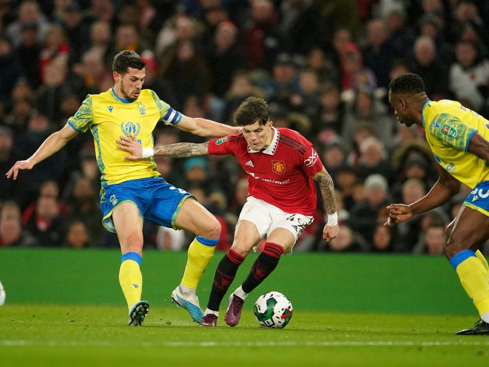 Manchester United's Alejandro Garnacho (AP)