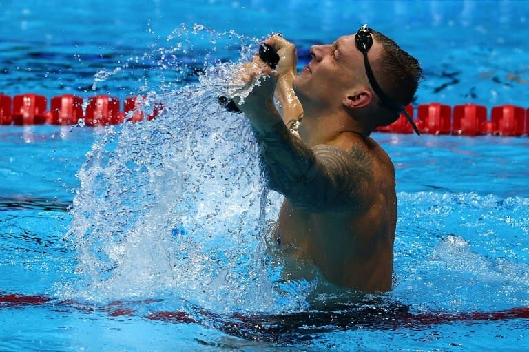 Caeleb Dressel headlines a US team aiming to maintain its supremacy in the Olympic pool in <a class="link " href="https://sports.yahoo.com/soccer/teams/paris/" data-i13n="sec:content-canvas;subsec:anchor_text;elm:context_link" data-ylk="slk:Paris;sec:content-canvas;subsec:anchor_text;elm:context_link;itc:0">Paris</a> (Maddie Meyer)