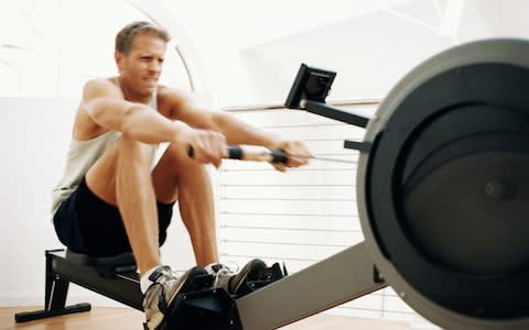 If you're going to go for a machine in the gym, make it the rowing machine - Credit: Getty Images