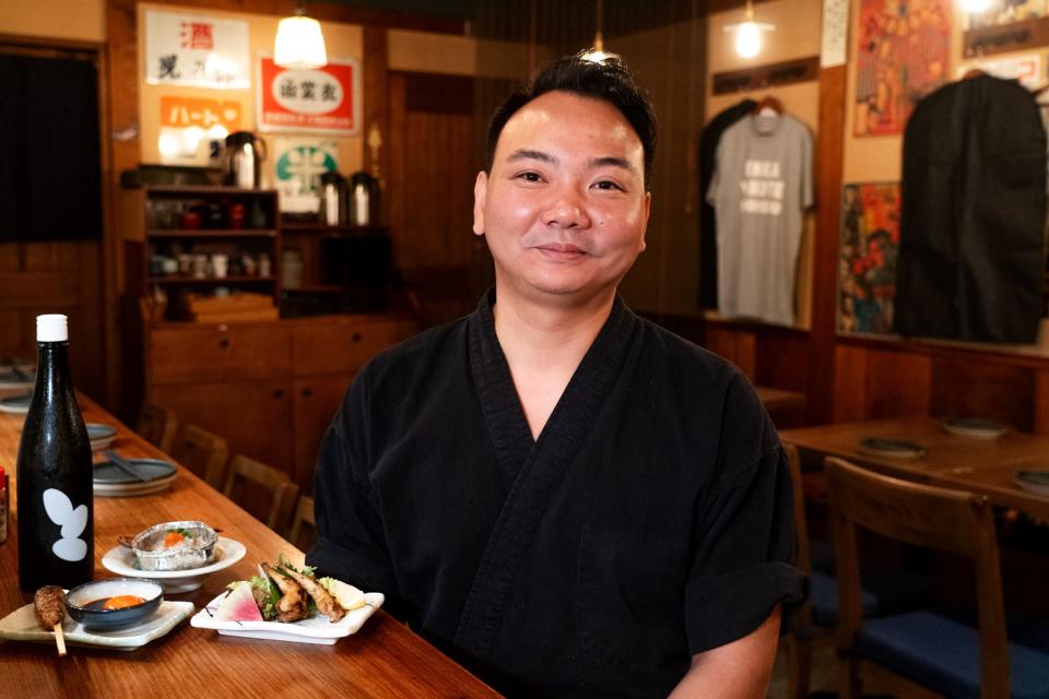 酔々炭火燒居酒屋大廚富師傅入行超過十六年，特別喜歡居酒屋輕鬆愉快的氛圍