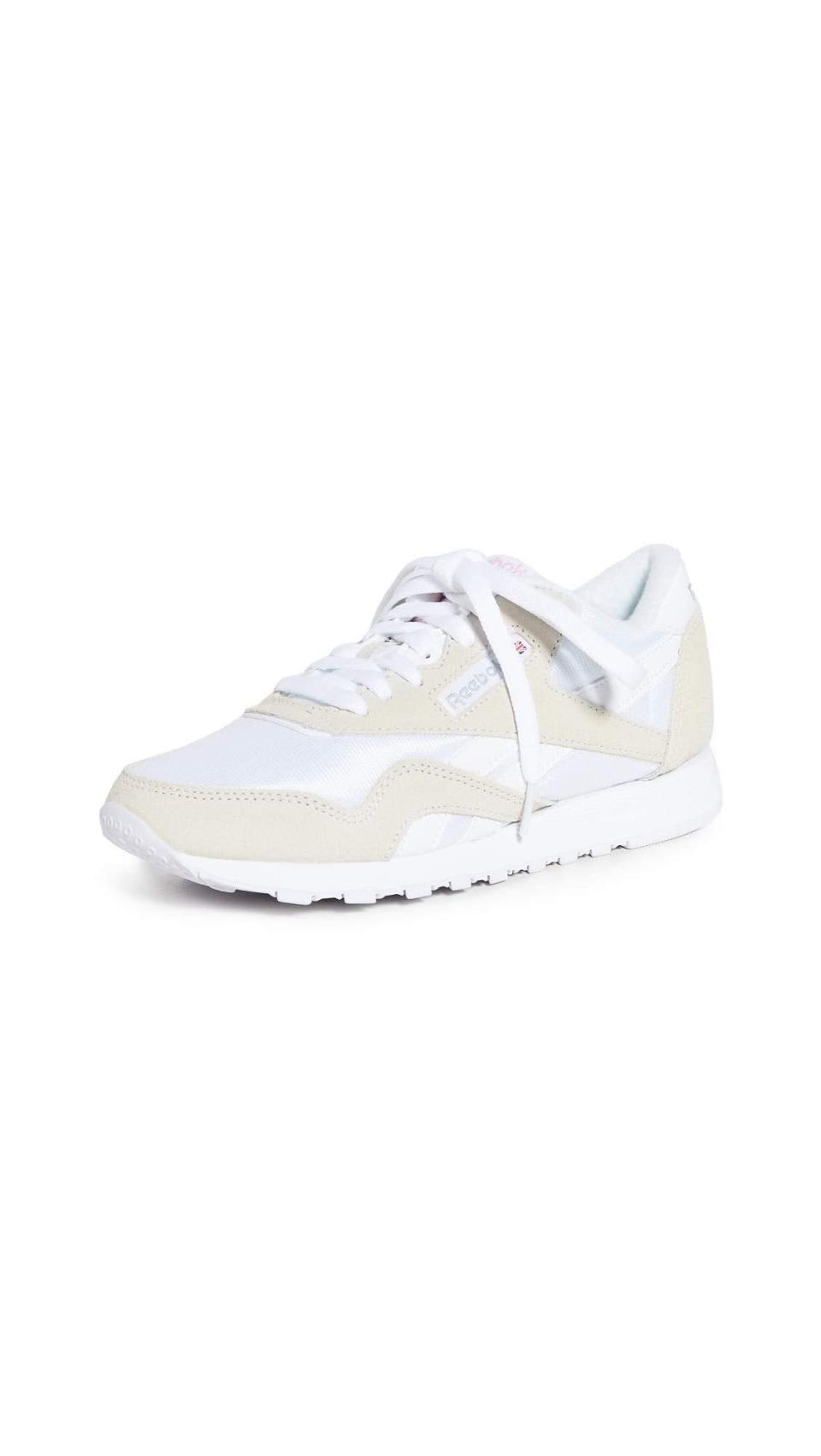 <h2>Savings on Reebok Sneakers<br></h2><br>Nab your very own pair of dad shoes for up to 40% off during Prime Day with an excellent selection of throwback styles from Reebok.<br><br><em>Shop Reebok at <strong><span>Amazon</span></strong></em><br><br><strong>Reebok</strong> Classic Nylon Sneaker, $, available at <a href="https://amzn.to/3zN9Qvi" rel="nofollow noopener" target="_blank" data-ylk="slk:Amazon" class="link ">Amazon</a>