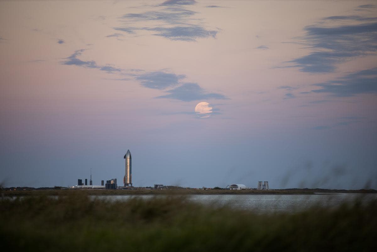 The SpaceX South Texas launch site in Boca Chica on Nov. 29, 2020.