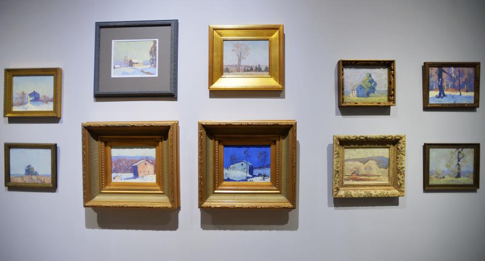 Some of Joseph Plavcan's earliest known paintings, done when he was in his teens, are on display in the Erie Art Museum's new exhibit, "Joseph Plavcan: The Making of an Artist."