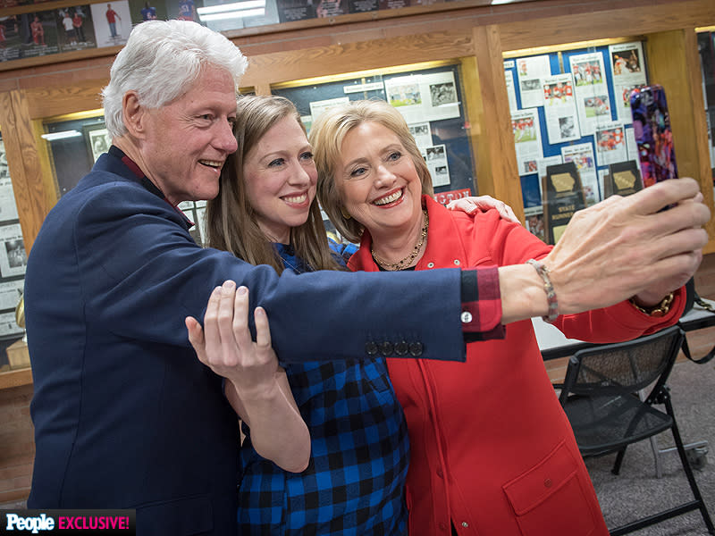 Hillary Clinton: 'Selfie-ing' Might Have to Stop If She's Elected President| 2016 Presidential Elections, politics, Chelsea Clinton, Hillary Rodham Clinton