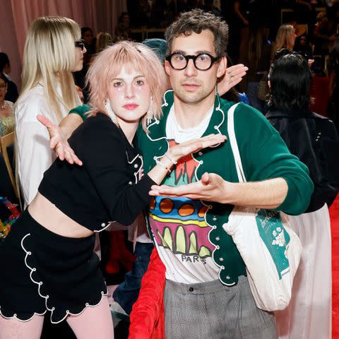 <p>Taylor Hill/WireImage</p> Hayley Williams and Jack Antonoff