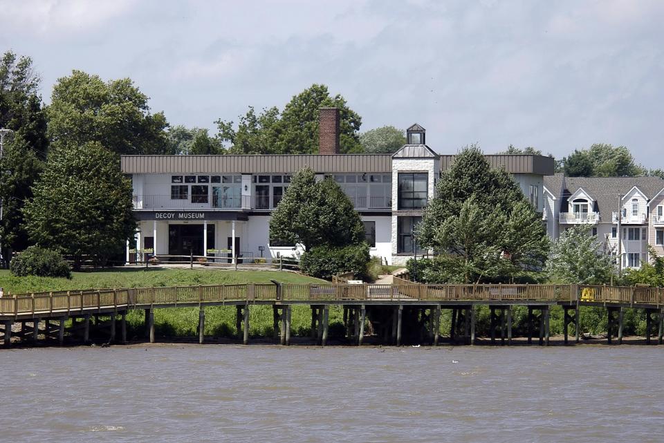 The Havre de Grace Decoy Museum as seen from the Susquehanna River.