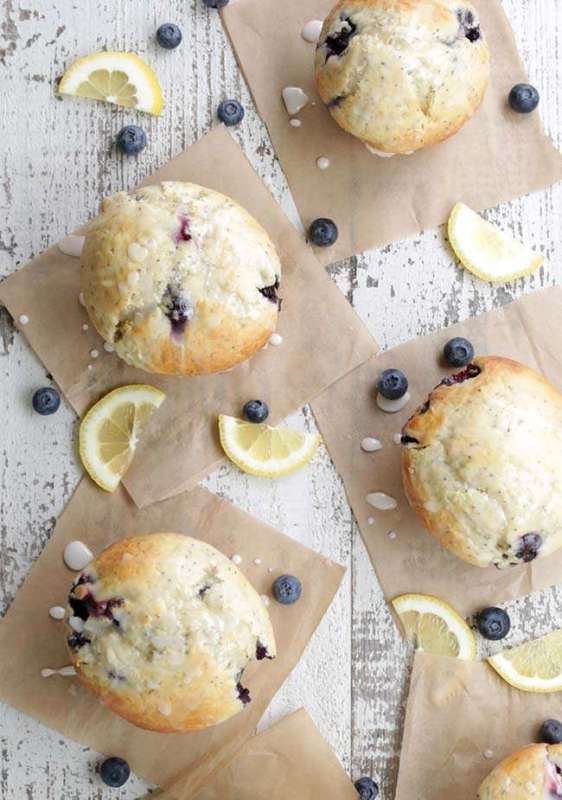 <p>Billy Parisi</p><p><strong>Lemon Blueberry Muffins with Chia Seeds</strong></p><p>Get the recipe<a href="https://www.billyparisi.com/lemon-blueberry-muffin-recipe-chia-seeds/" rel="nofollow noopener" target="_blank" data-ylk="slk:here;elm:context_link;itc:0;sec:content-canvas" class="link rapid-noclick-resp"><em><strong> here</strong></em></a></p>