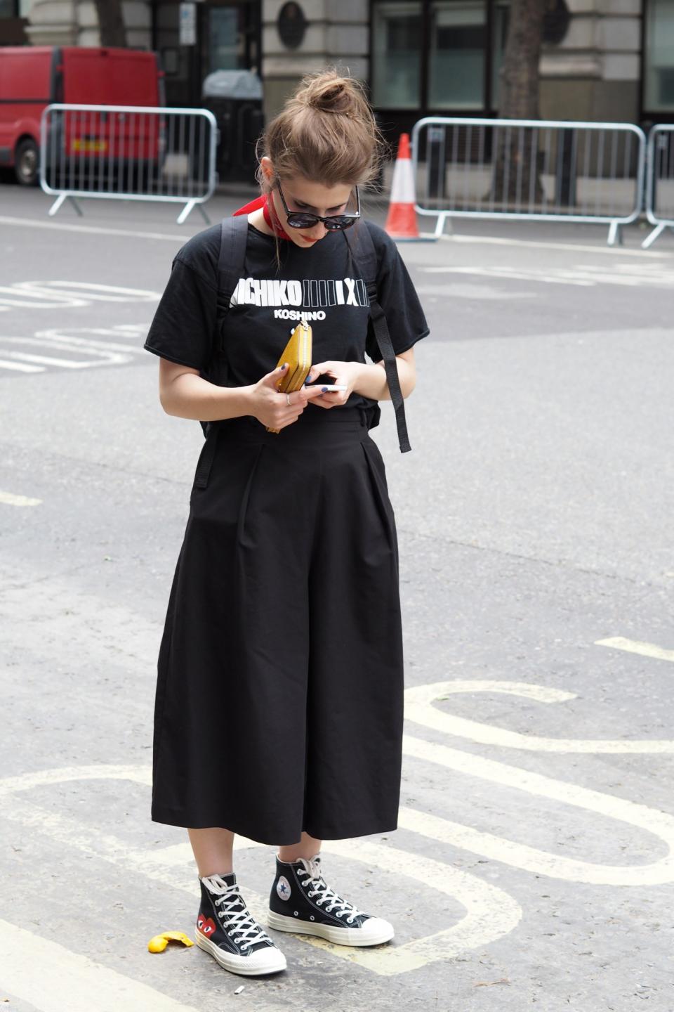 <p>We all know you can’t go wrong wearing Converse. [Photo: Yahoo Style UK/Sabrina Carder] </p>