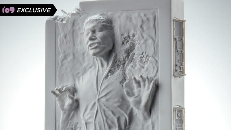 The Han Solo in Carbonite Crystallized Relic by Daniel Arsham will be up for pre-order this week.