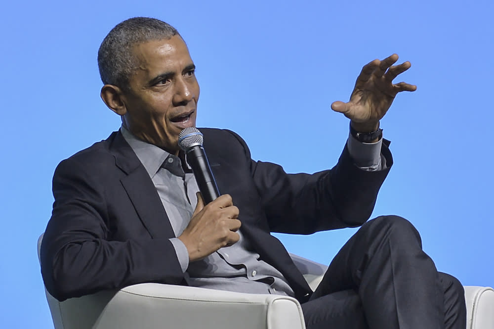 Former US president Barack Obama speaks during the ‘How the Asia-Pacific Shaped Us’ event in Kuala Lumpur December 13, 2019. — Picture by Shafwan Zaidon