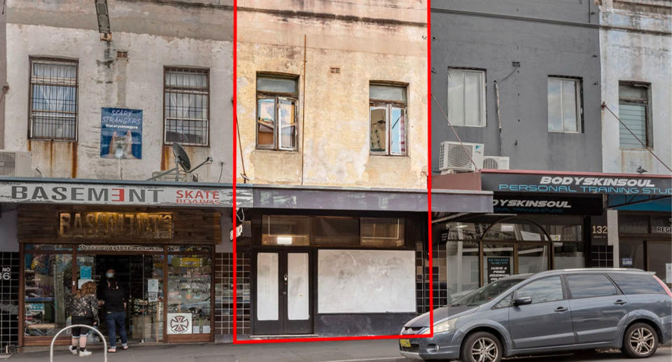 The property has an unassuming facade on one of the suburb's busiest streets. Source: R&W