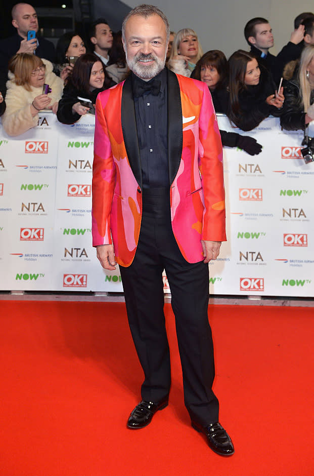 <p>Looking retro at the 21st National Television Awards 2016 [Photo: Getty] </p>