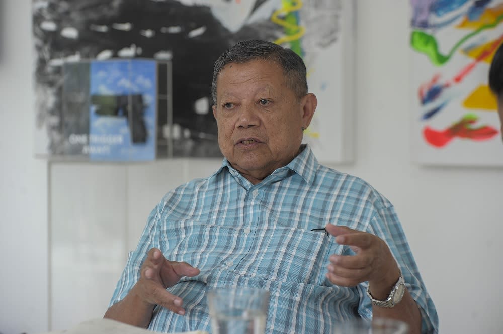 Malaysia Nature Society senior adviser Tan Sri Salleh Mohd Nor speaks during a press conference in Kuala Lumpur September 18, 2020. ― Pictures by Shafwan Zaidon