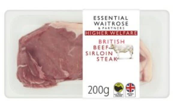 Essential Waitrose British Beef Sirloin Steak