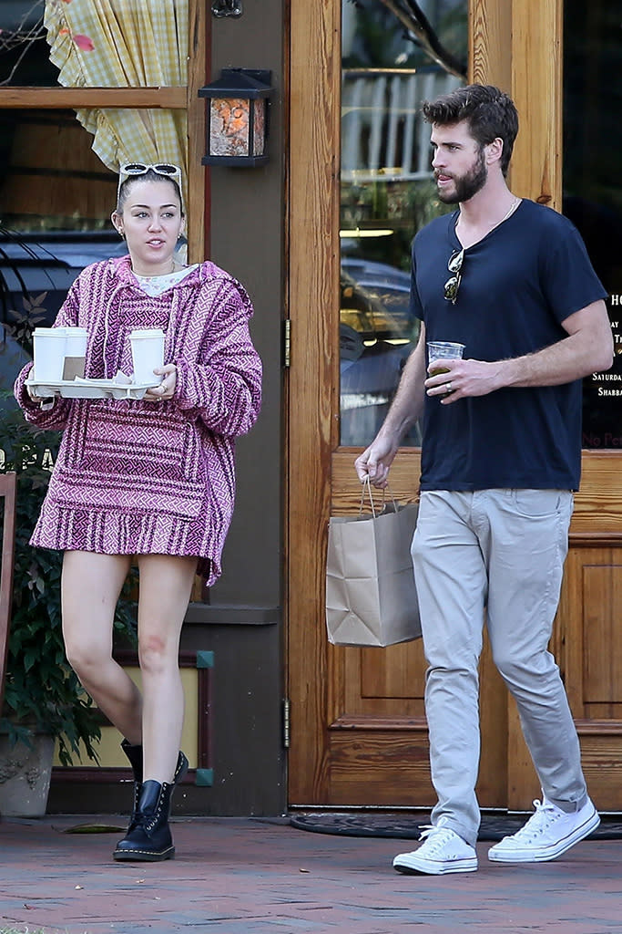 Miley Cyrus and Liam Hemsworth