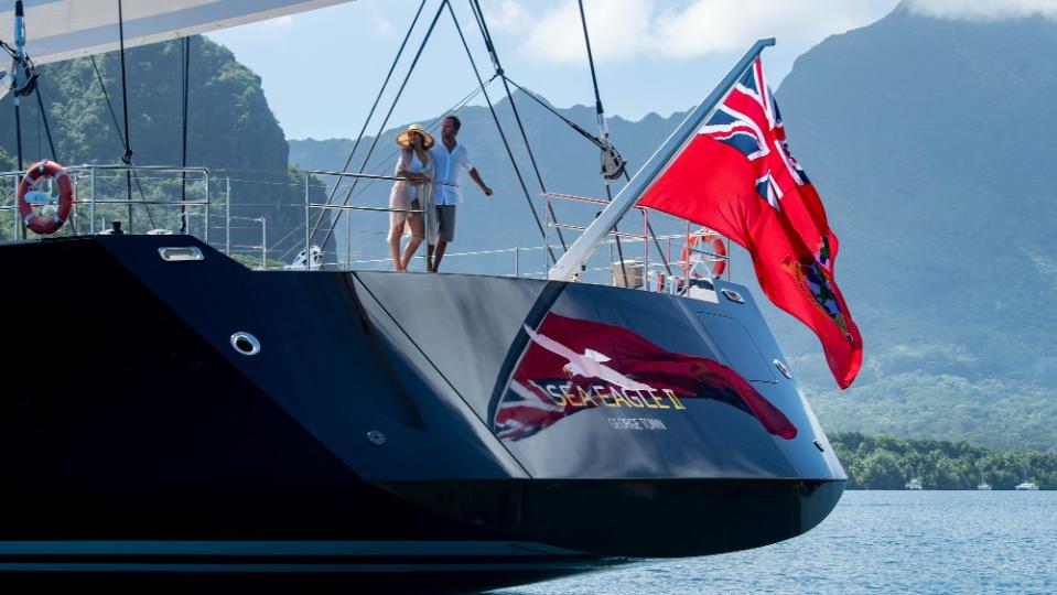 Royal Huisman's 266-foot "Sea Eagle II" sailing superyacht has made a successful return to Europe from a four-year trip around the world.