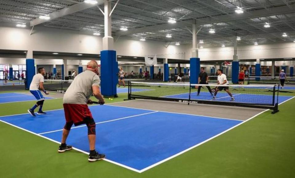 Macon-Bibb County held a soft opening for its Rhythm and Rally pickleball facility at Macon Mall in November.