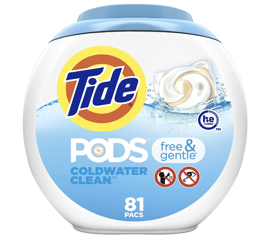 Tide PODS Free & Gentle, Laundry Detergent (Photo via Amazon)