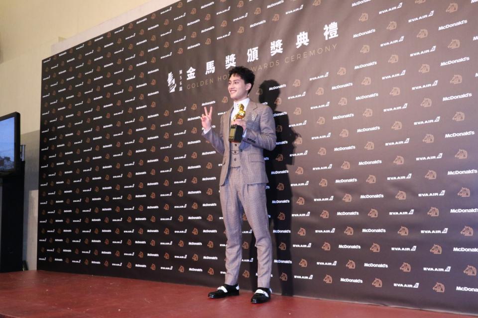 范少勳獲得第56屆金馬最佳新人獎。（圖／非凡娛樂）