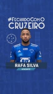 Rafael Silva, que agora ser&#xe1; chamado de Rafa Silva, vai defender o clube azul nas competi&#xf5;es da temporada, como S&#xe9;rie B e Copa do Brasil