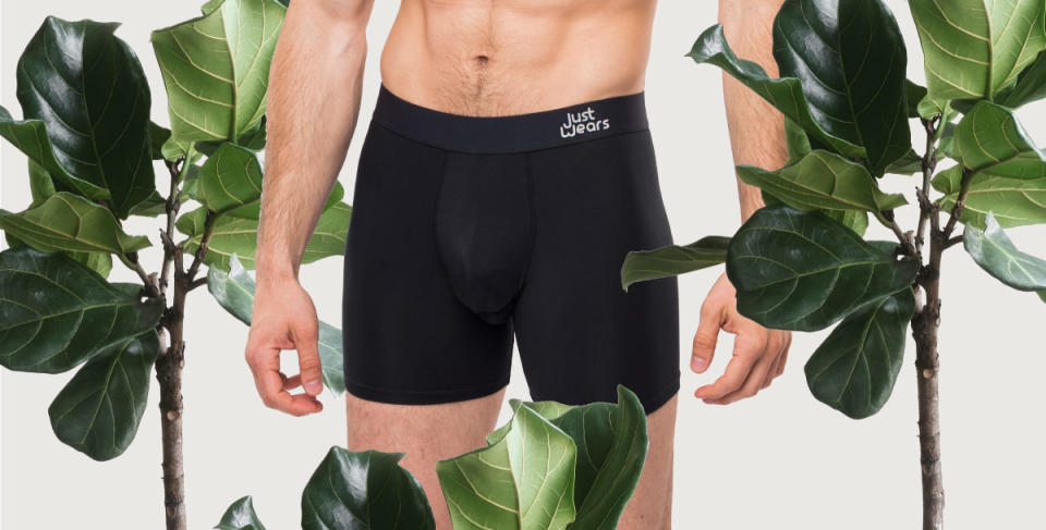 The pants have a pocket for your penis and keep balls separate. (JustWears)