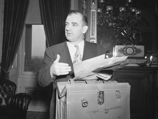Senator Joseph McCarthy in 1950.