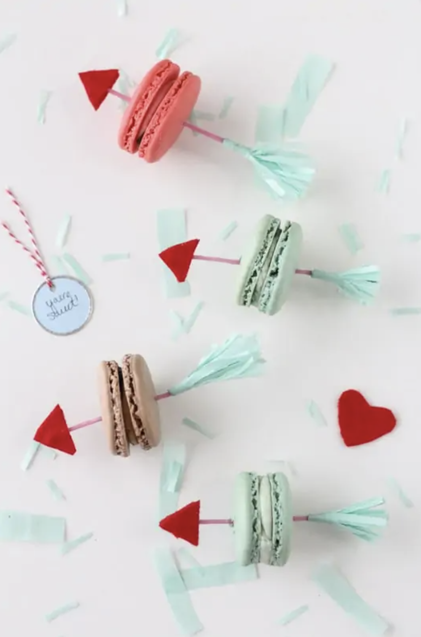 DIY Valentine Arrow Cookie Picks