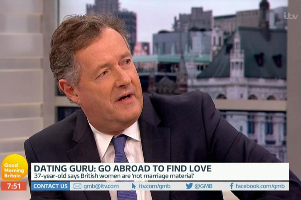 Outraged: Piers Morgan slated the guest (ITV)