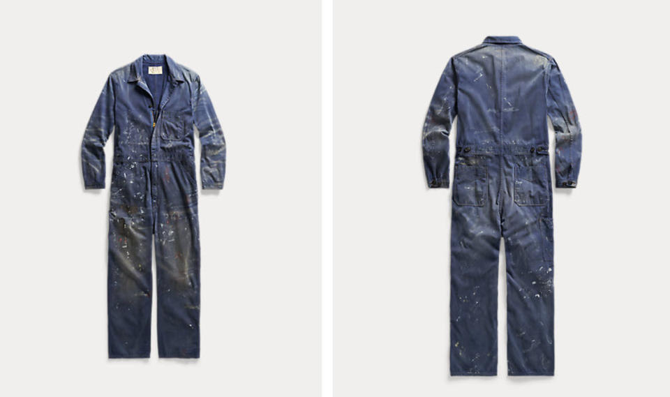 Ralph Lauren bietet diesen "Overall mit Farbspritzern" für 699 Euro im deutschen Online-Shop an. (Bild: Ralphlauren.de)