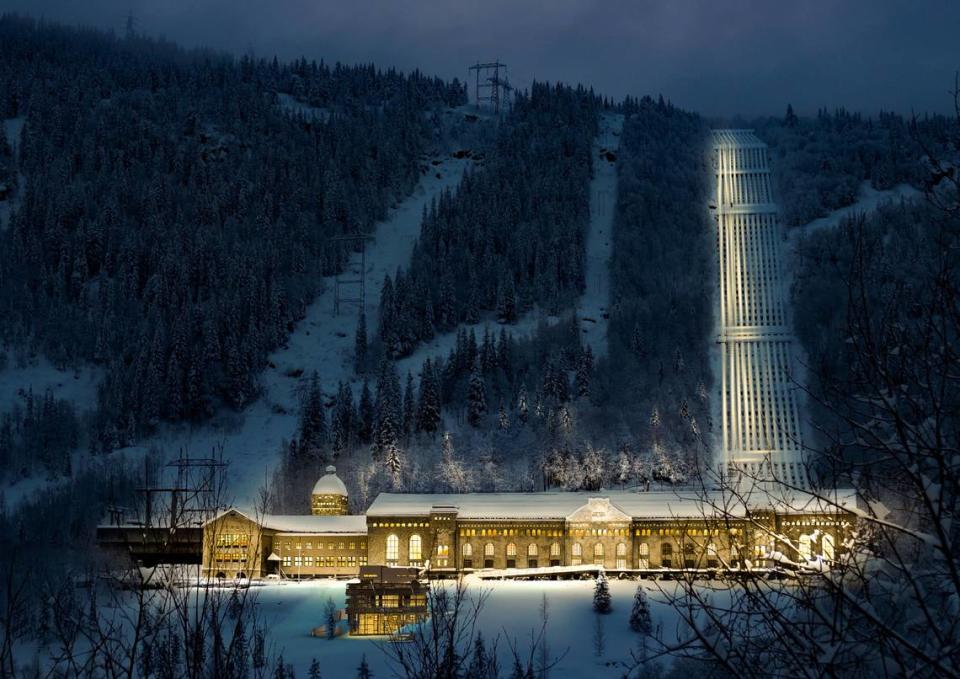 Central hidroeléctrica de Vemork y planta de agua pesada, en Rjukan. Los comandos noruegos sabotearon con éxito la producción de agua pesada que podría haber hecho posible que el régimen nazi desarrollara una bomba atómica.