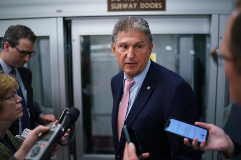 Sen. Joe Manchin, D-W.Va., at the U.S. Capitol on June 16, 2021.