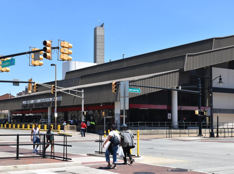 A pedestrian bridge one day could lift people above train tracks and multiple lanes of traffic on Martin Luther King Jr. Boulevard at Haddon Avenue in Camden.